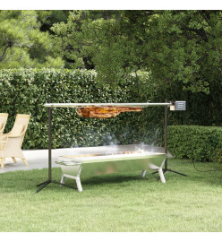 Ensemble de grille et de plateau automatique pour barbecue inox