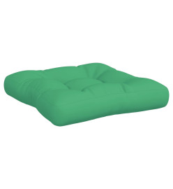 Coussins de palette 3 pcs vert tissu