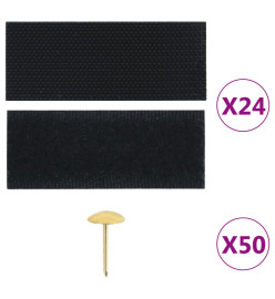 Rideaux de porte anti-insectes 2 pcs avec aimants noir 210x90cm