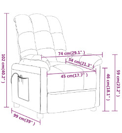 Fauteuil de massage Jaune Tissu