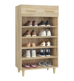 Armoire à chaussures Chêne sonoma 60x35x105cm Bois d'ingénierie