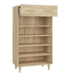 Armoire à chaussures Chêne sonoma 60x35x105cm Bois d'ingénierie