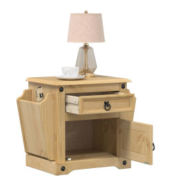 Table de chevet Corona 45x35x47,5 cm bois de pin massif