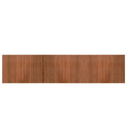 Tapis rectangulaire marron 70x300 cm bambou