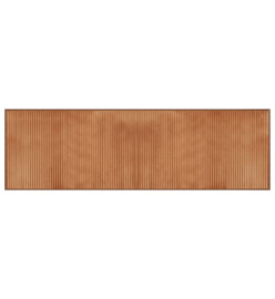 Tapis rectangulaire naturel 60x200 cm bambou