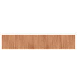 Tapis rectangulaire naturel 100x500 cm bambou