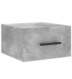 Table de chevet murale gris béton 35x35x20 cm