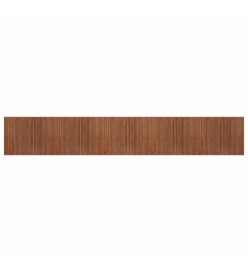 Tapis rectangulaire marron 80x1000 cm bambou