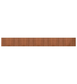 Tapis rectangulaire marron 60x500 cm bambou