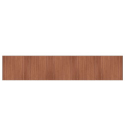 Tapis rectangulaire marron 100x1000 cm bambou