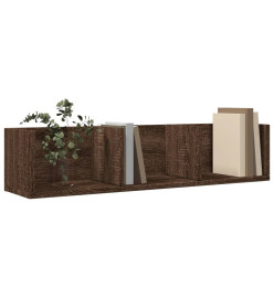 Armoires murales 2pcs chêne marron 75x18x16,5cm bois ingénierie