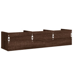 Armoires murales 2pcs chêne marron 75x18x16,5cm bois ingénierie