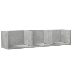 Armoire murale gris béton 75x18x16,5 cm bois d'ingénierie