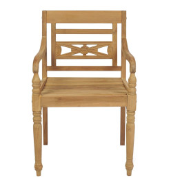 Chaises Batavia 6 pcs Bois de teck solide