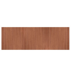 Tapis rectangulaire marron 100x300 cm bambou