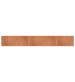 Tapis rectangulaire marron 70x500 cm bambou