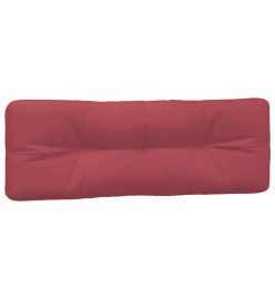 Coussins de palette 5 pcs rouge bordeaux tissu