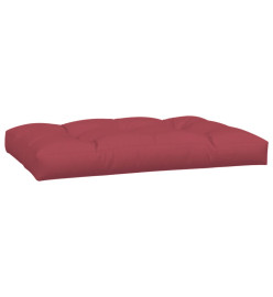 Coussins de palette 5 pcs rouge bordeaux tissu