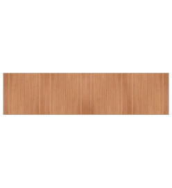 Tapis rectangulaire naturel 100x400 cm bambou