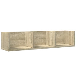 Armoires murales 2pcs chêne sonoma 75x18x16,5cm bois ingénierie