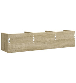 Armoires murales 2pcs chêne sonoma 75x18x16,5cm bois ingénierie