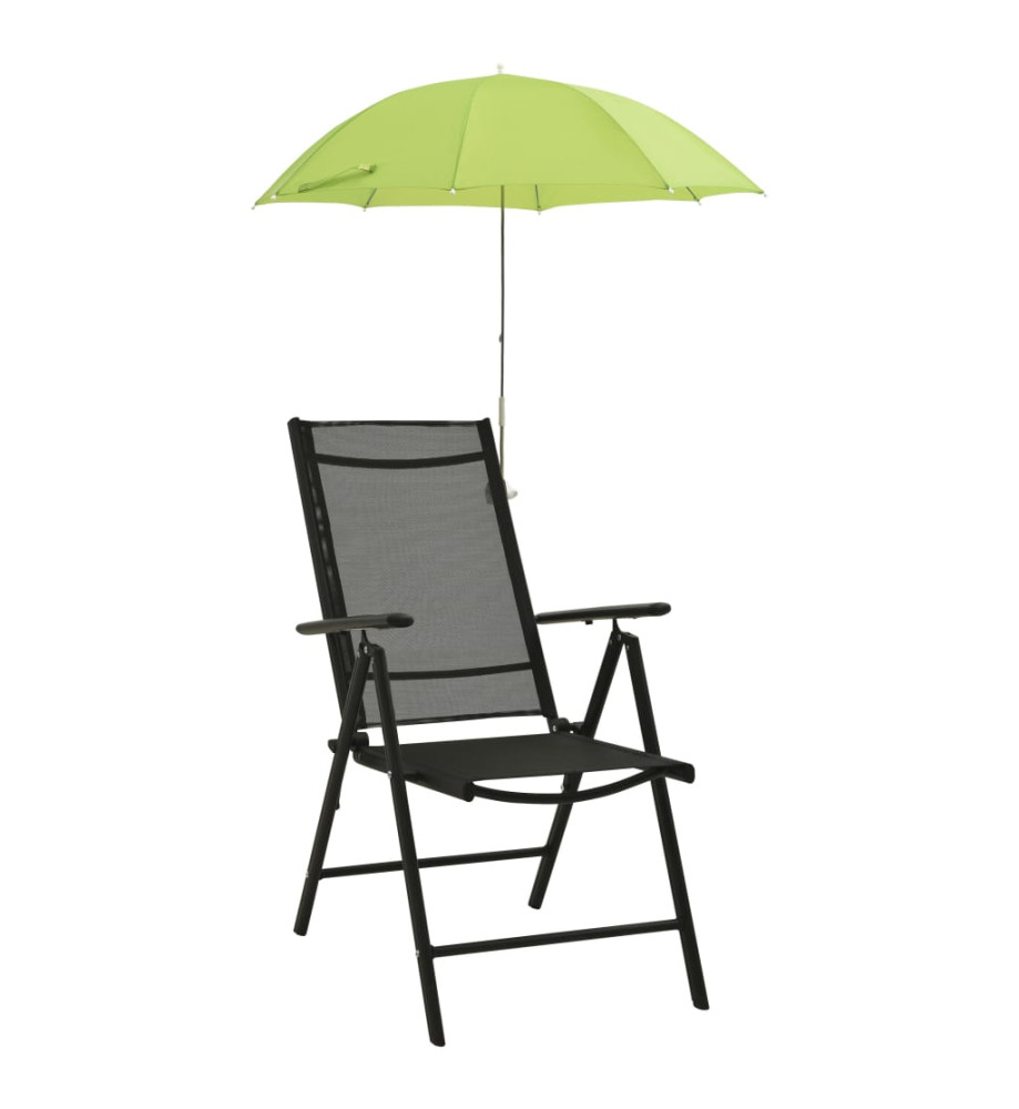 Parasols de chaise de camping 2 pcs Vert 105 cm