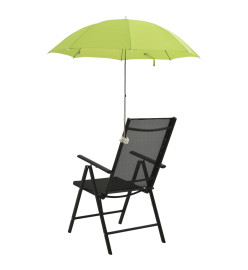 Parasols de chaise de camping 2 pcs Vert 105 cm