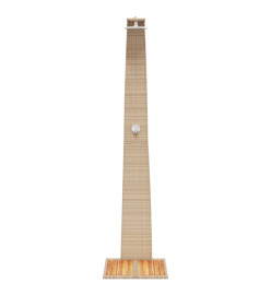 Douche d'extérieur beige 55x60x224cm résine tressée bois acacia