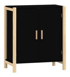 Buffet Noir 62x38x70 cm Bois d'ingénierie