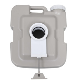 Toilette portable de camping Gris 10+10 L