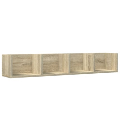 Armoires murales 2pcs chêne sonoma 99x18x16,5cm bois ingénierie