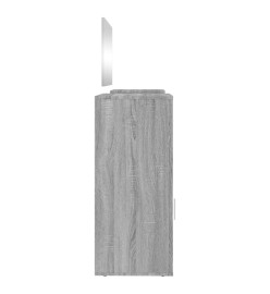 Ensemble de coiffeuse 4 pcs sonoma gris bois d'ingénierie