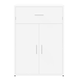Buffets 2 pcs blanc 60x30x84 cm bois d'ingénierie