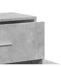 Buffets 2 pcs gris béton 60x31x70 cm bois d'ingénierie