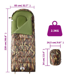 Sac de couchage pour adultes camping 3-4 saisons