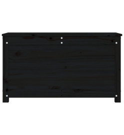 Boîte de rangement Noir 80x40x45,5 cm Bois massif de pin