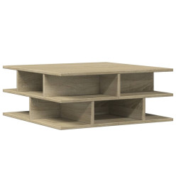 Table basse chêne sonoma 70x70x29 cm bois d'ingénierie