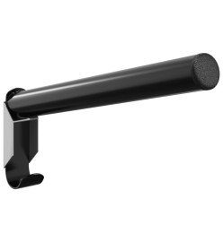 Porte-selle pliable mural noir fer