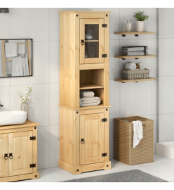 Armoire de salle de bain Corona 50x40x185 cm bois de pin massif