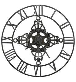 Horloge murale Argenté 78 cm Métal