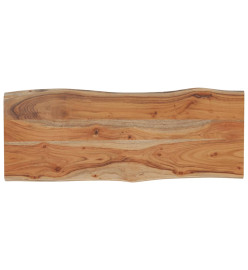 Dessus de table 90x40x2,5 cm rectangulaire bois massif acacia