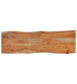 Dessus de table 110x40x2,5 cm rectangulaire bois massif acacia