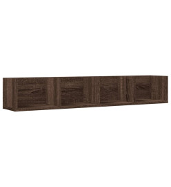 Armoires murales 2pcs chêne marron 99x18x16,5cm bois ingénierie