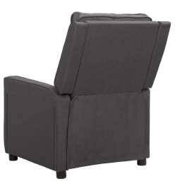 Fauteuil inclinable électrique Gris foncé Tissu