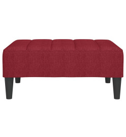 Repose-pied Rouge bordeaux 78x56x32 cm Tissu