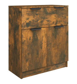 Buffet Chêne fumé 60x30x70 cm Bois d'ingénierie