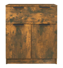 Buffet Chêne fumé 60x30x70 cm Bois d'ingénierie