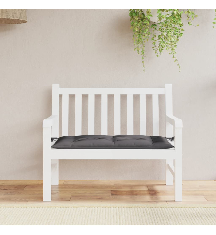 Coussin de banc de jardin anthracite 110x50x7 cm tissu oxford Coussin de banc de jardin anthracite 110x50x7 cm tissu oxford