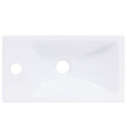 Lavabo 400x220x90 mm SMC Blanc