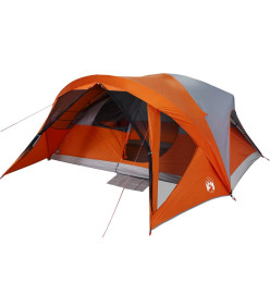 Tente de cabine familiale 6 personnes gris orange imperméable